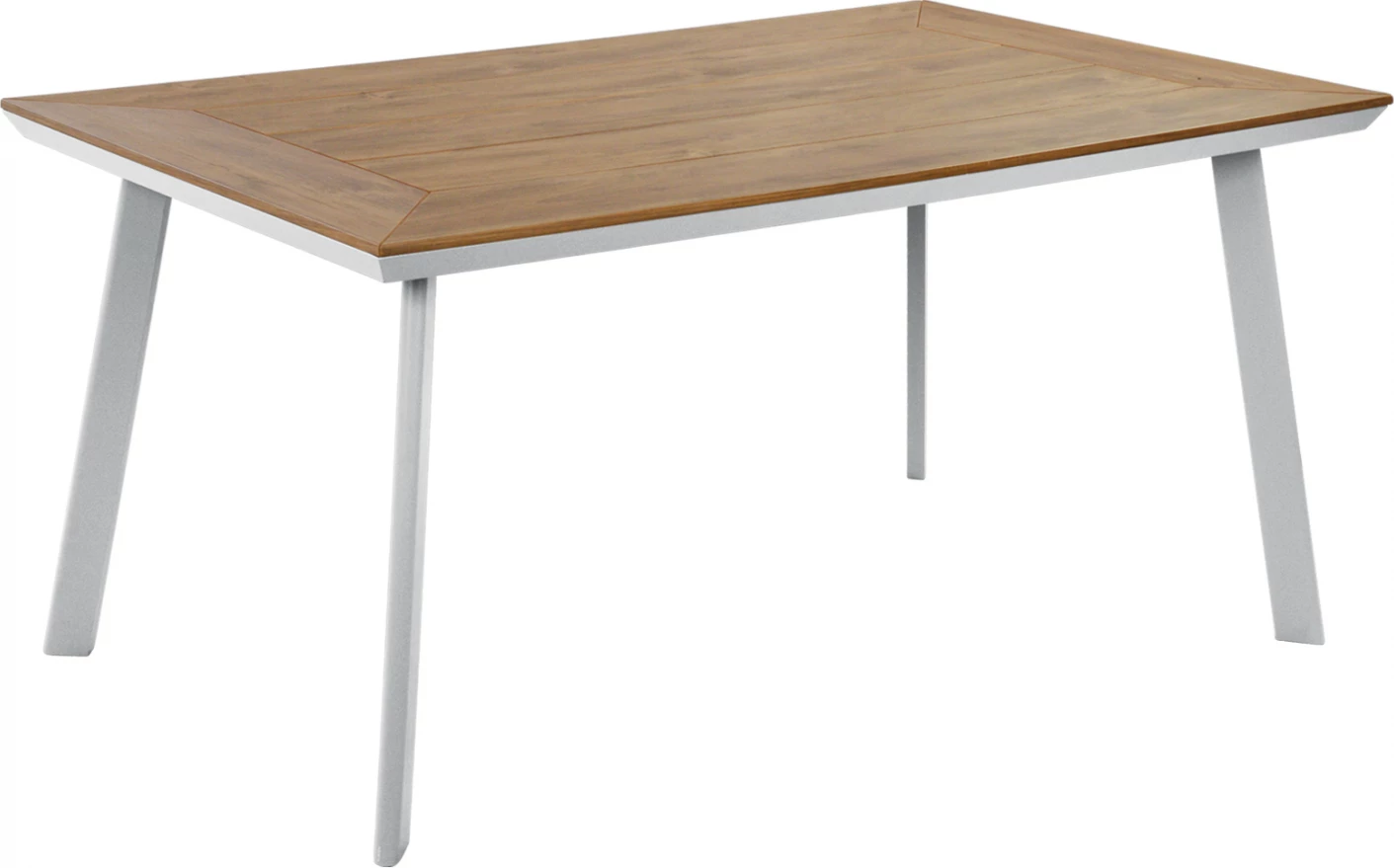 Aluminijasta miza s polilesom FH5132.11 bela 160x92x72