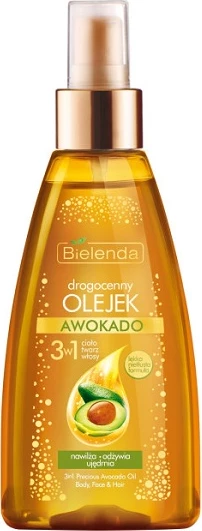 Olje za telo, obraz in lase 3 v 1 Bielenda Avocado Precious, za ženske, 150 ml