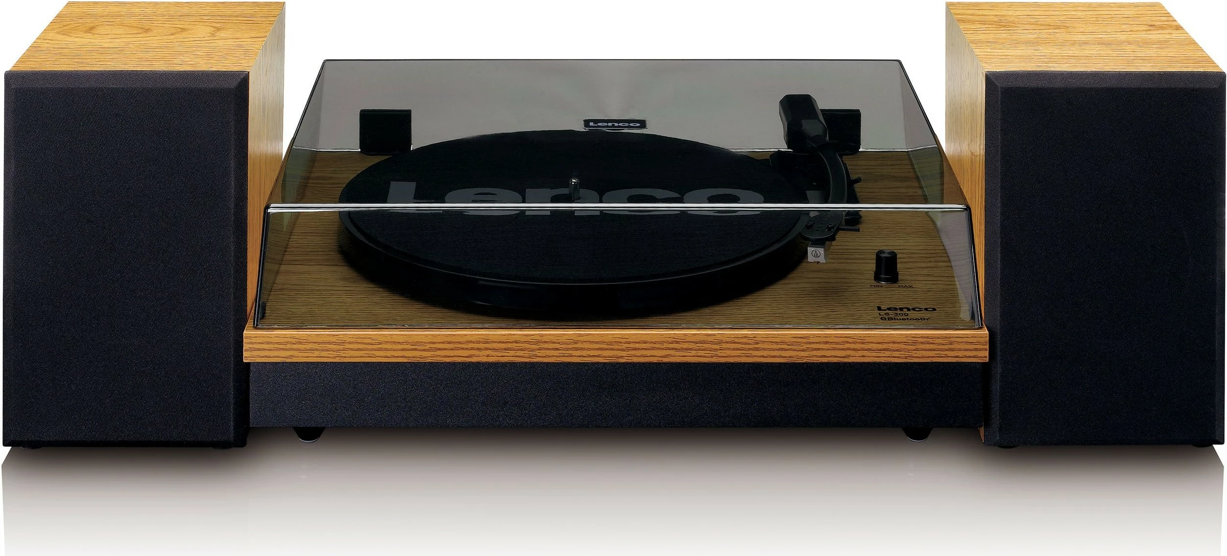 Gramofon Lenco LS-300, Bluetooth, 2 zvočnika, les/črn