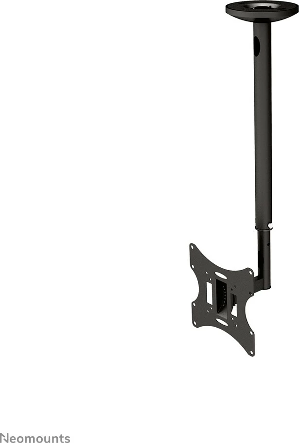 Stropni nosilec za monitor/TV Neomounts FPMA-C060BLACK, 10–40 palcev, nastavljiva višina, črn