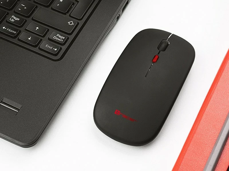Brezžični miš Tracer SLIM RF 2.4 Ghz/BT, črn