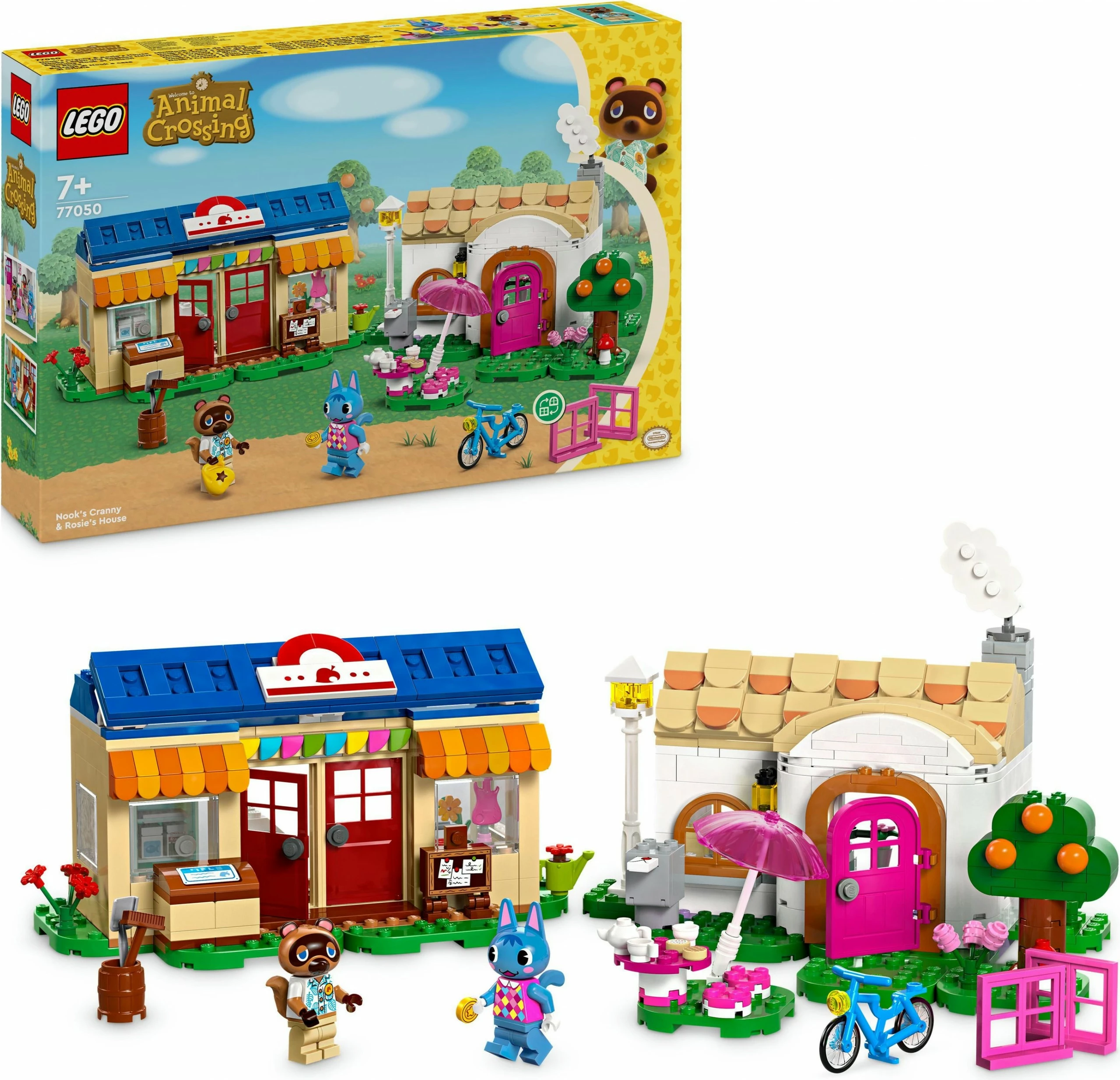 Set gradnje Animal Crossing LEGO 77050, 535 delov, večbarven