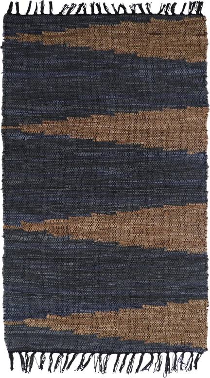 Preproga Fume, usnje, sivo-bež, 60x90 cm