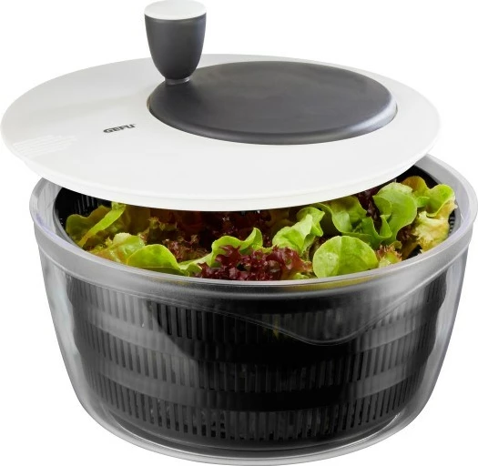 Sušilnik solate GEFU Rotare, črn in bel