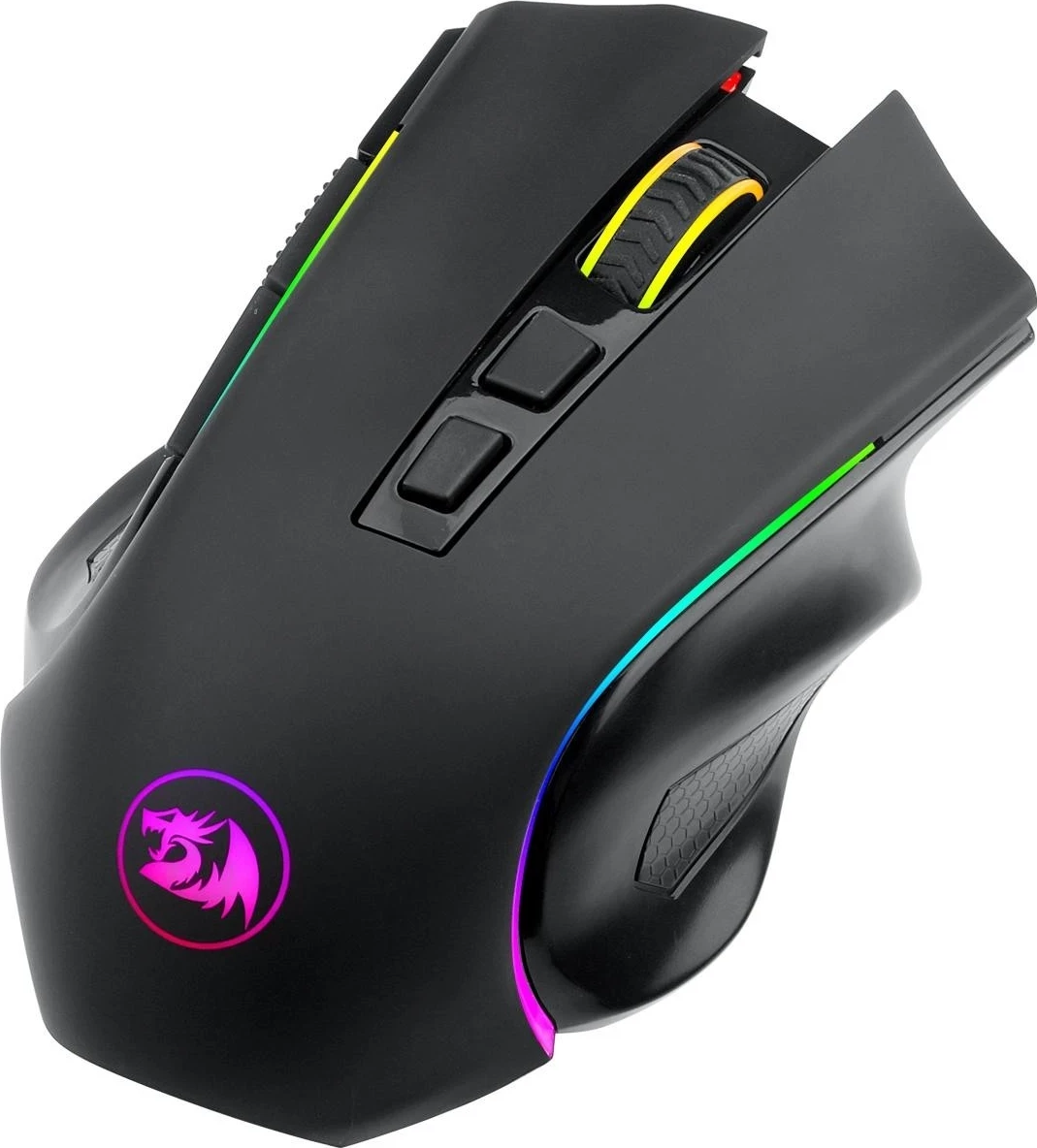 Igralni miš, Redragon M602-KS Griffin, RGB, brezžična/žična, črna