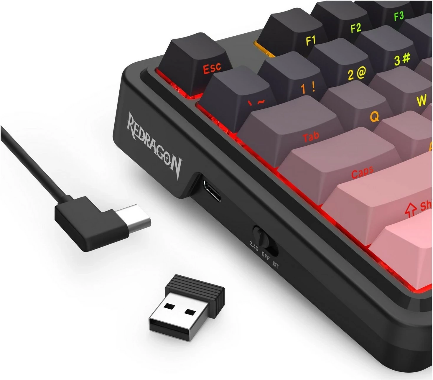 Mehanska RGB igralna tastatura Antonium PRO Redragon K728SP-RGB-PRO, črna