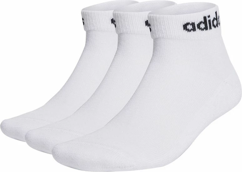 Nogavice Linear adidas za moške in ženske, bele