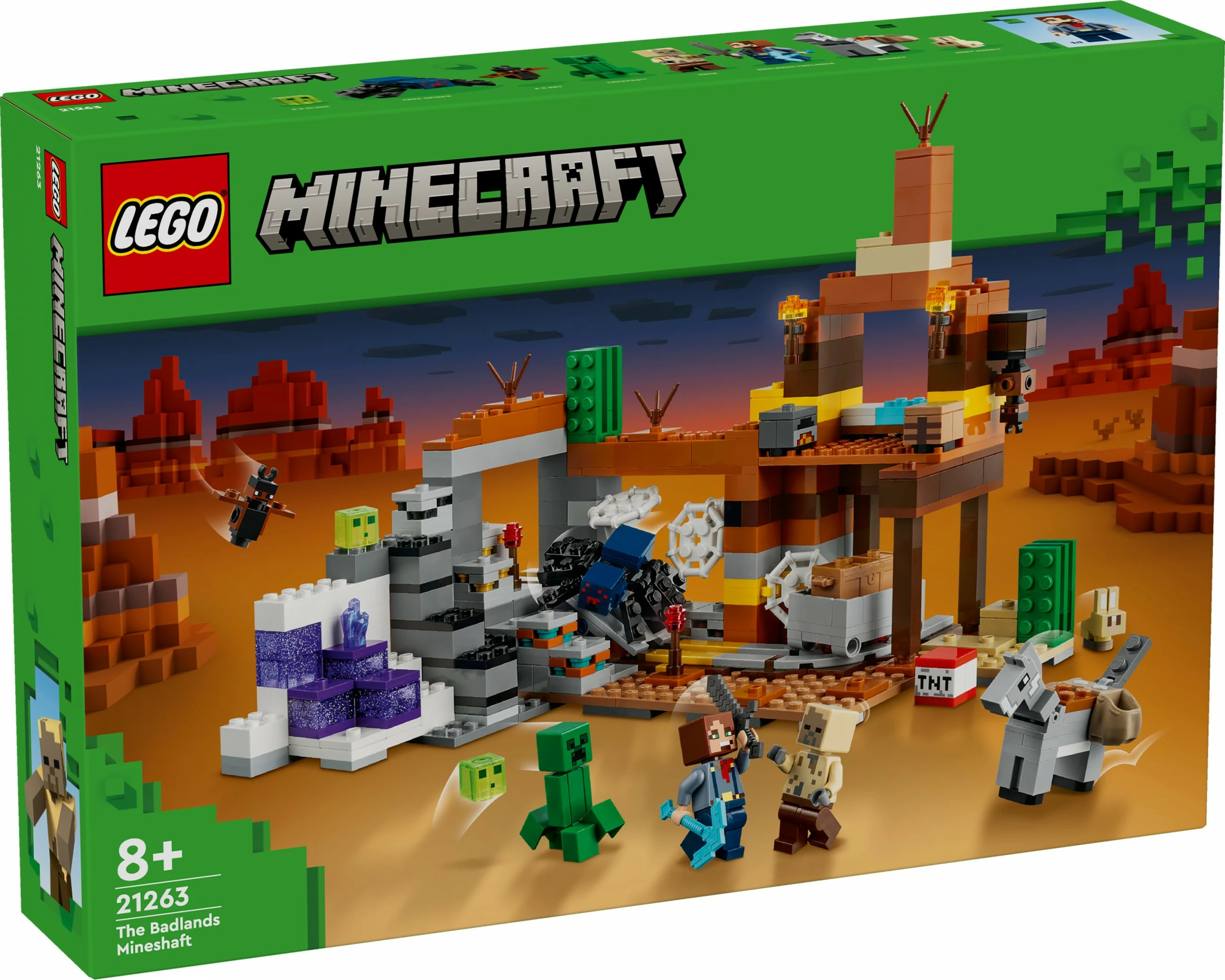 Gradbeni set LEGO Minecraft 21263 The Badlands Mineshaft, večbarven
