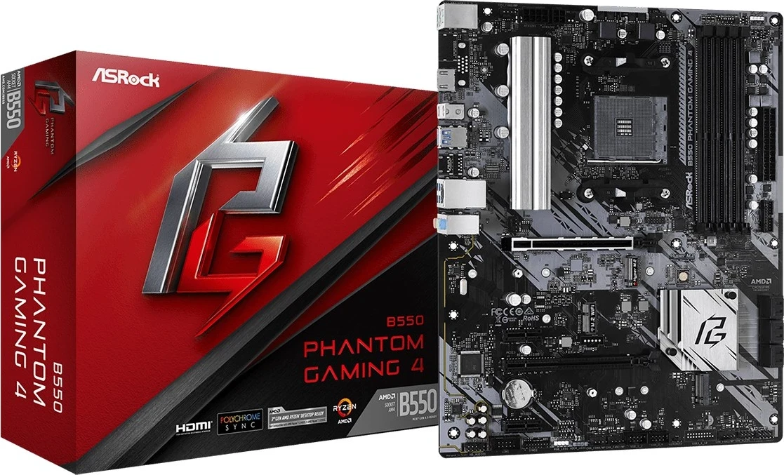 Matična plošča Asrock B550 Phantom Gaming 4, Socket AM4, ATX