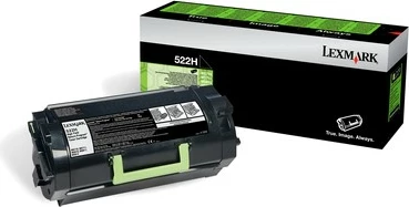Toner z veliko zmogljivostjo Lexmark 522H, 25.000 strani, črn
