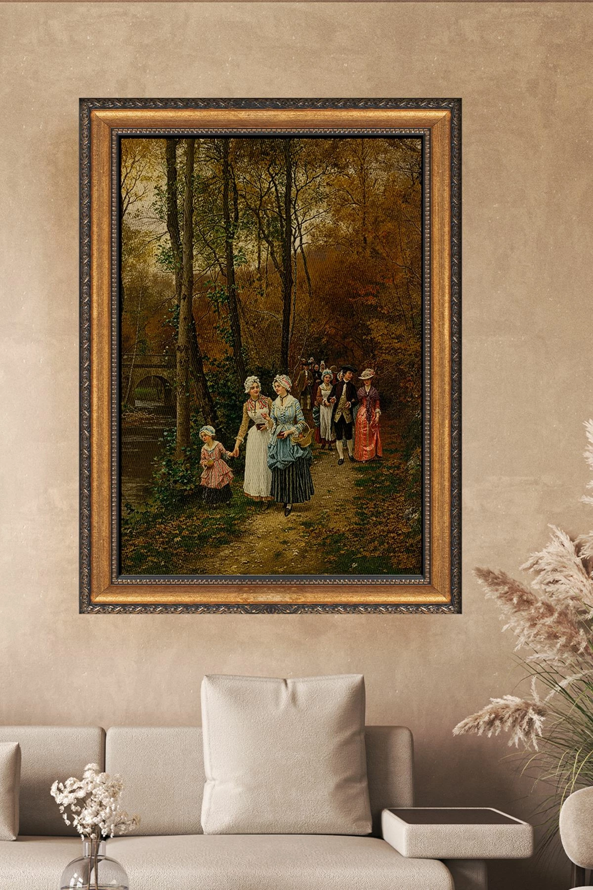 Dekorativna slika na platnu z okvirjem, večbarvna, Wallity, ATCRCVCNVSMDL27, 40x60 cm