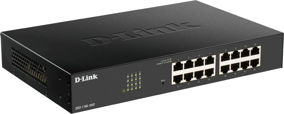 Upravljen L2 gigabitni switch za vgradnjo v rack D-Link DGS-1100-16V2