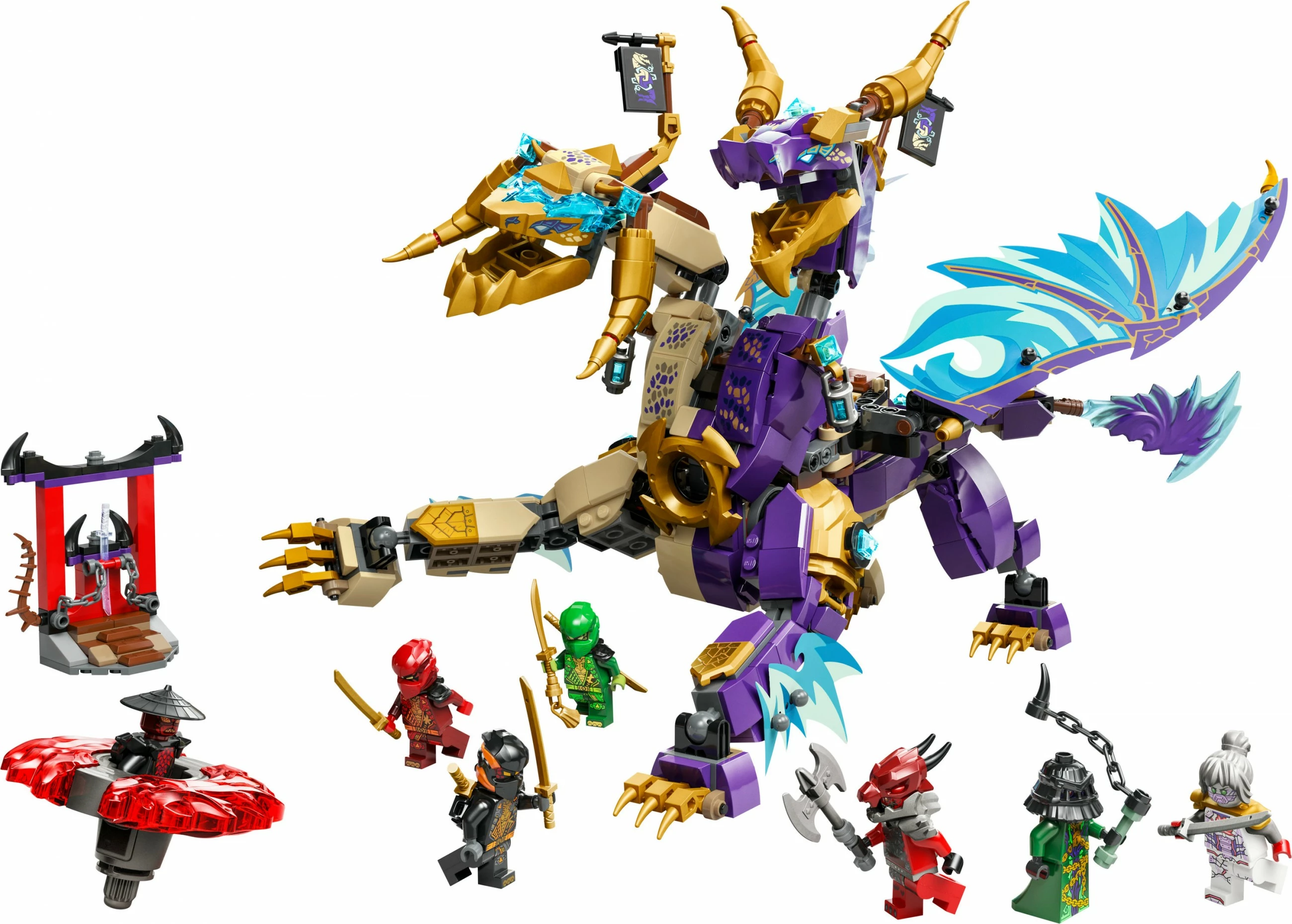 Set za sestavljanje Ninjago Lichtbogendrache LEGO 71836, 869 kosov, večbarven