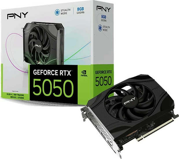 Grafična kartica PNY GeForce RTX 5050 VCG50508SFXPB1, 8GB GDDR6, 128-bit, PCIe 5.0 x8, 1 ventilator