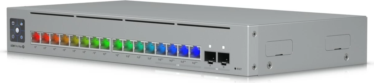 Upravljan preklopnik Ubiquiti Pro Max 16 PoE, L3, Gigabit Ethernet, za vgradnjo v rack