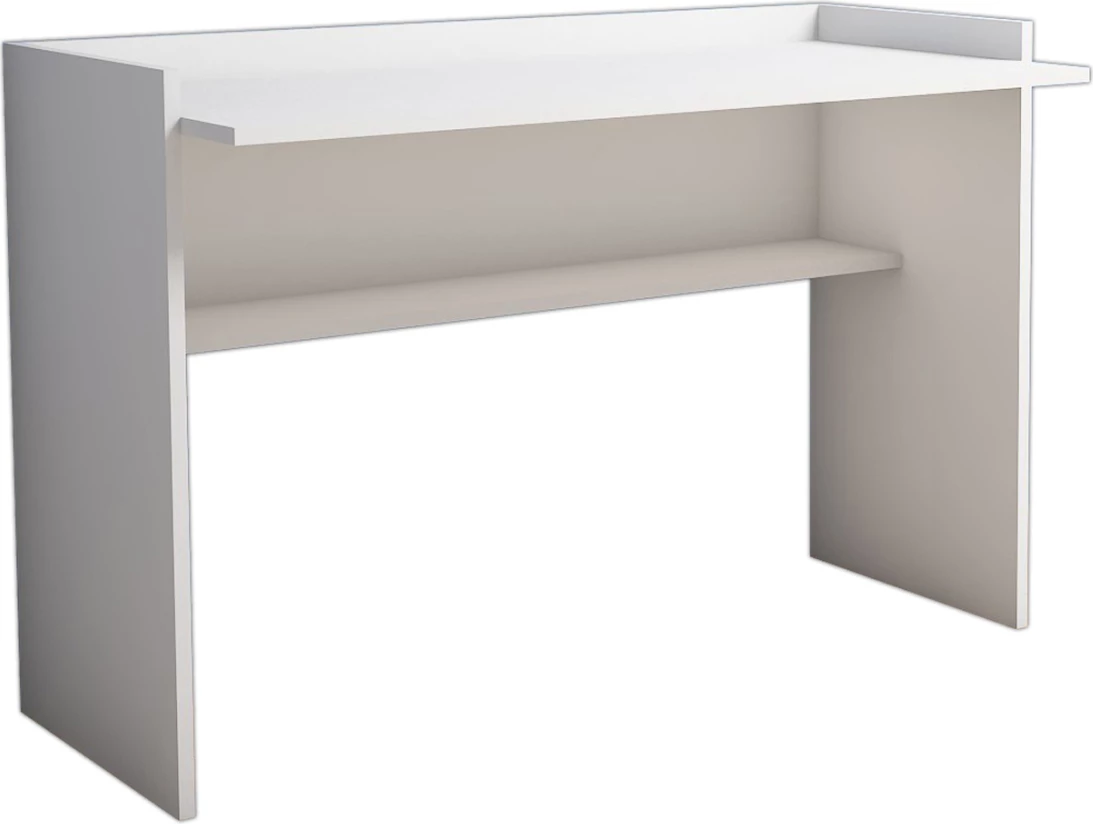 Pisarna miza iz melamina bele barve 118x58x80H cm FH9227.11