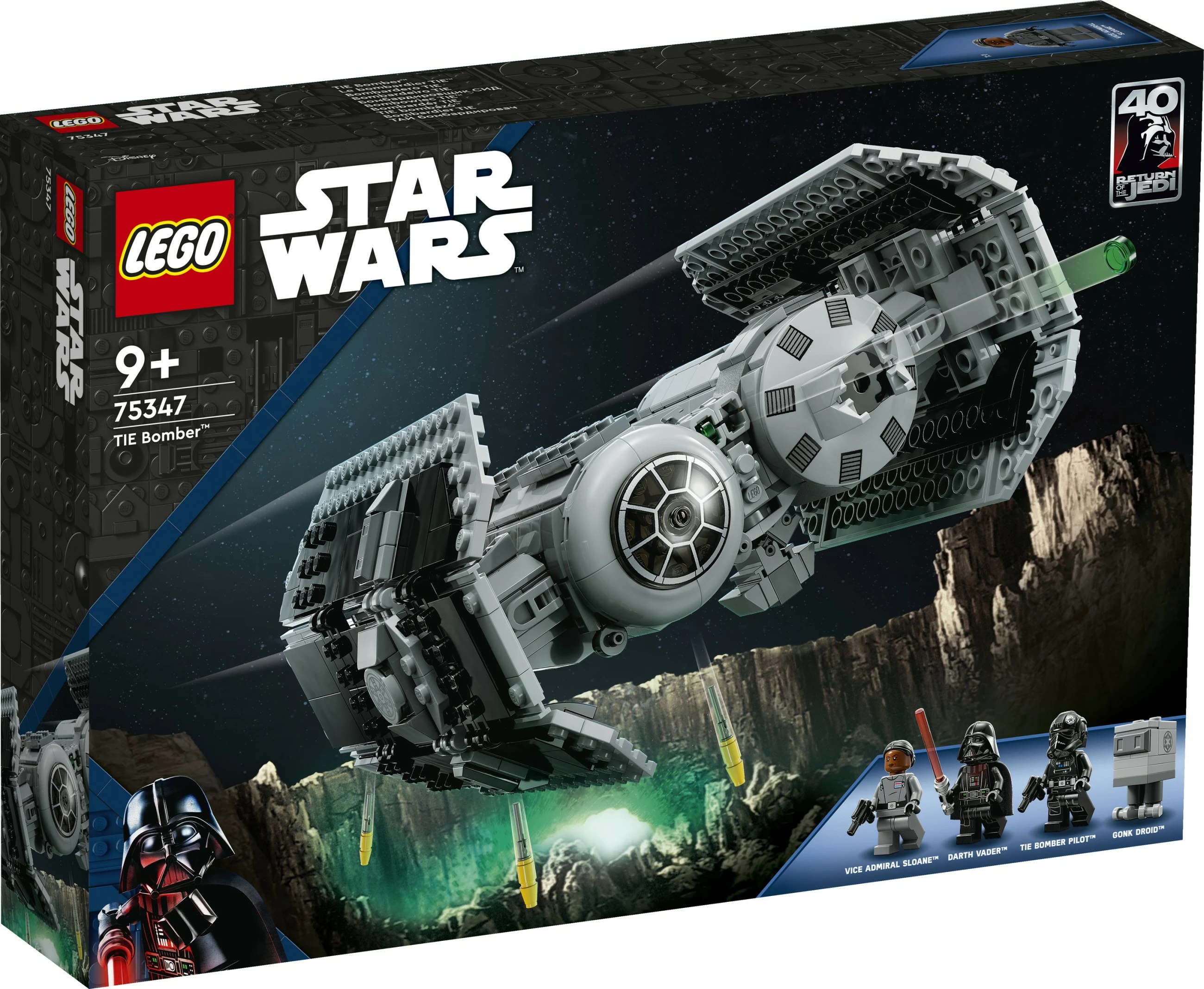 Gradbeni set LEGO Star Wars TIE Bomber, 625 kosov, plastika, večbarven