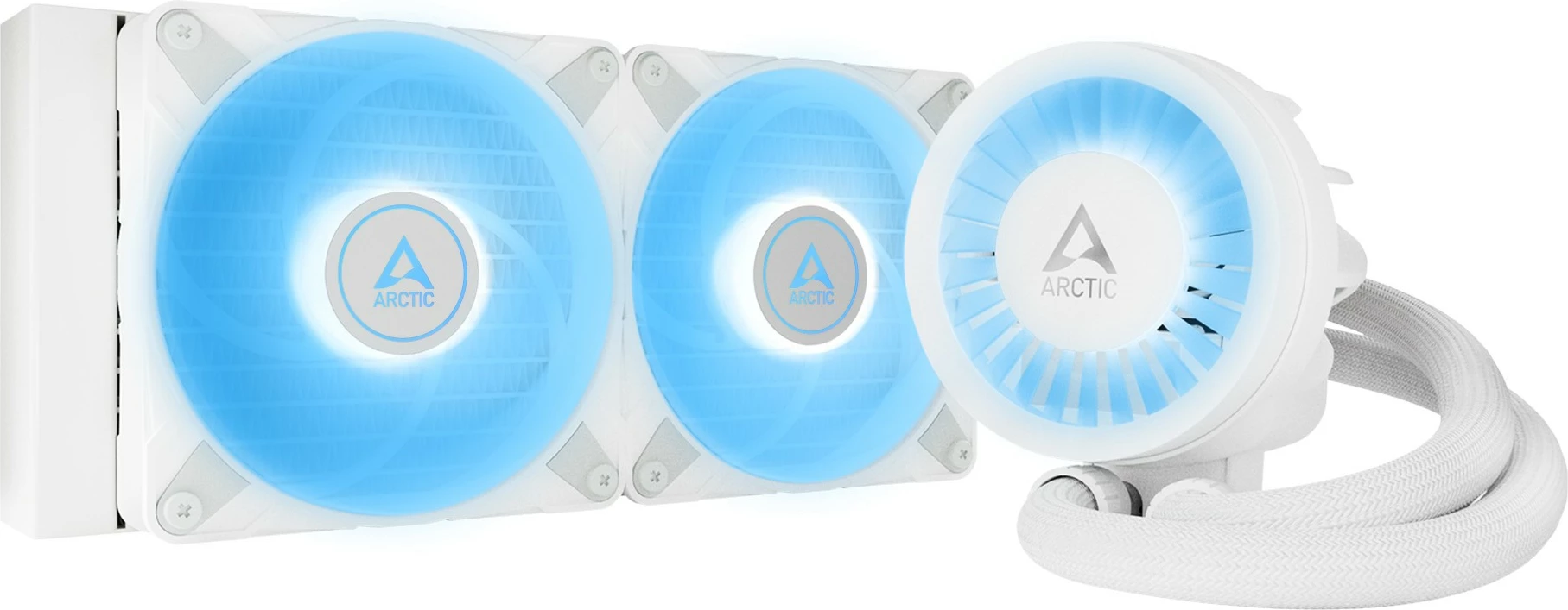 Vodna hladilna enota za CPU ARCTIC Liquid Freezer III 240 A-RGB, 12 cm, 48,82 CFM, bela