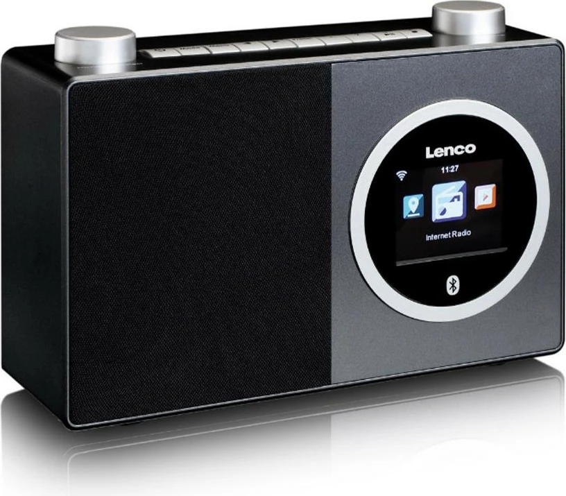Internetni radio z barvnim zaslonom Lenco DIR-70BK, Bluetooth, črn