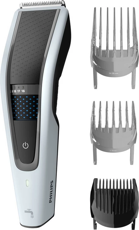 Električni strižnik za lase in brado Philips HC5610/15, z vodilnimi nastavki, črn