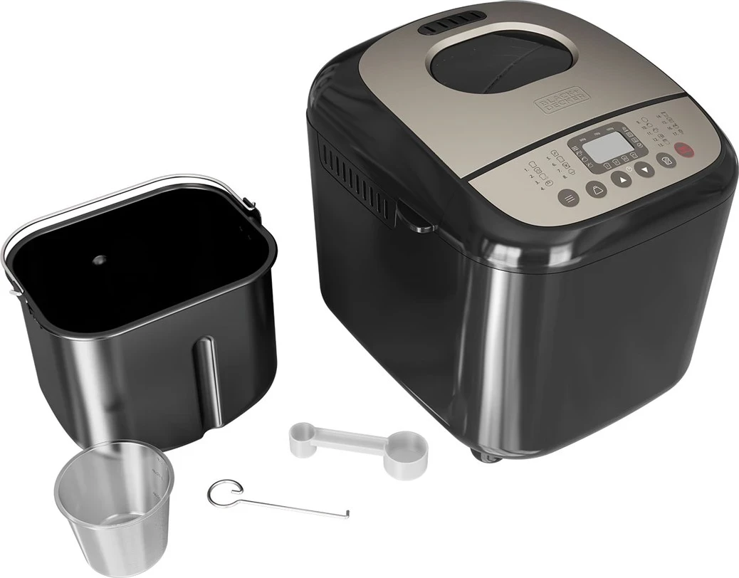 Stroj za peko kruha BLACK+DECKER BXBM600E, črn