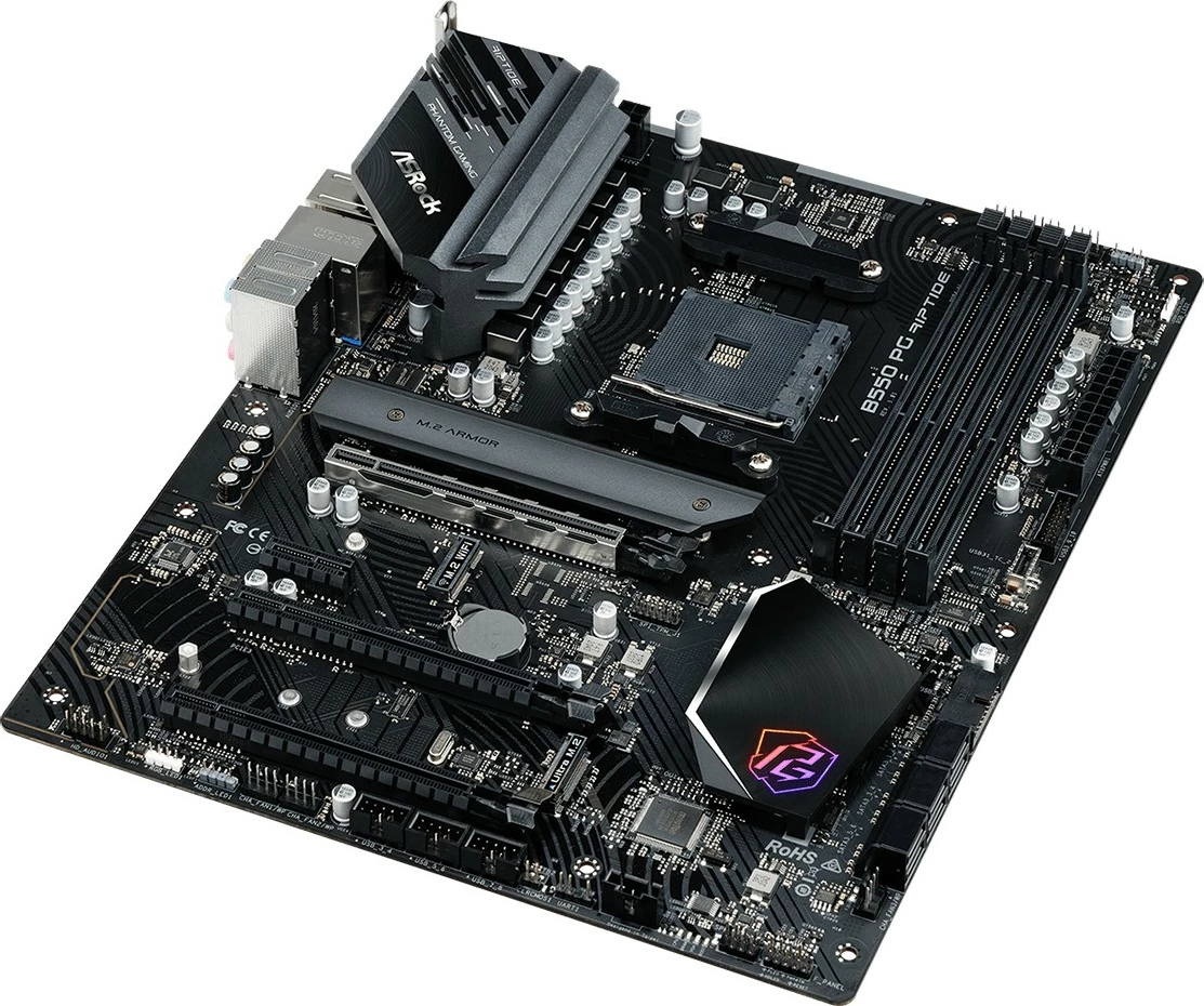 Matična plošča ASRock B550 PG Riptide, ATX, za Ryzen, 128 GB DDR4, Ethernet 2.5G