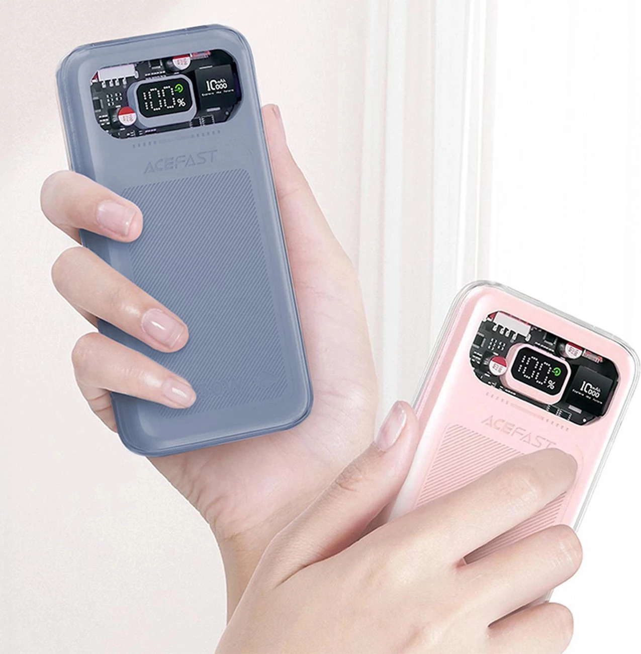 Powerbank 10000mAh 30W, Acefast M1 Sparkling Series, siv