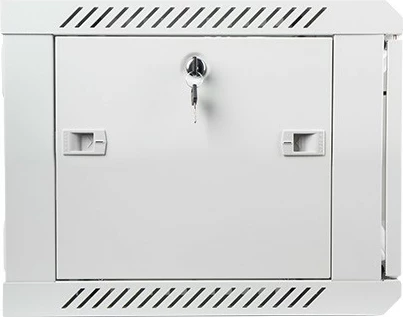 Stenska omara 19'' 6U, 600×450 mm, steklena vrata, siva Lanberg WF01-6406-10S