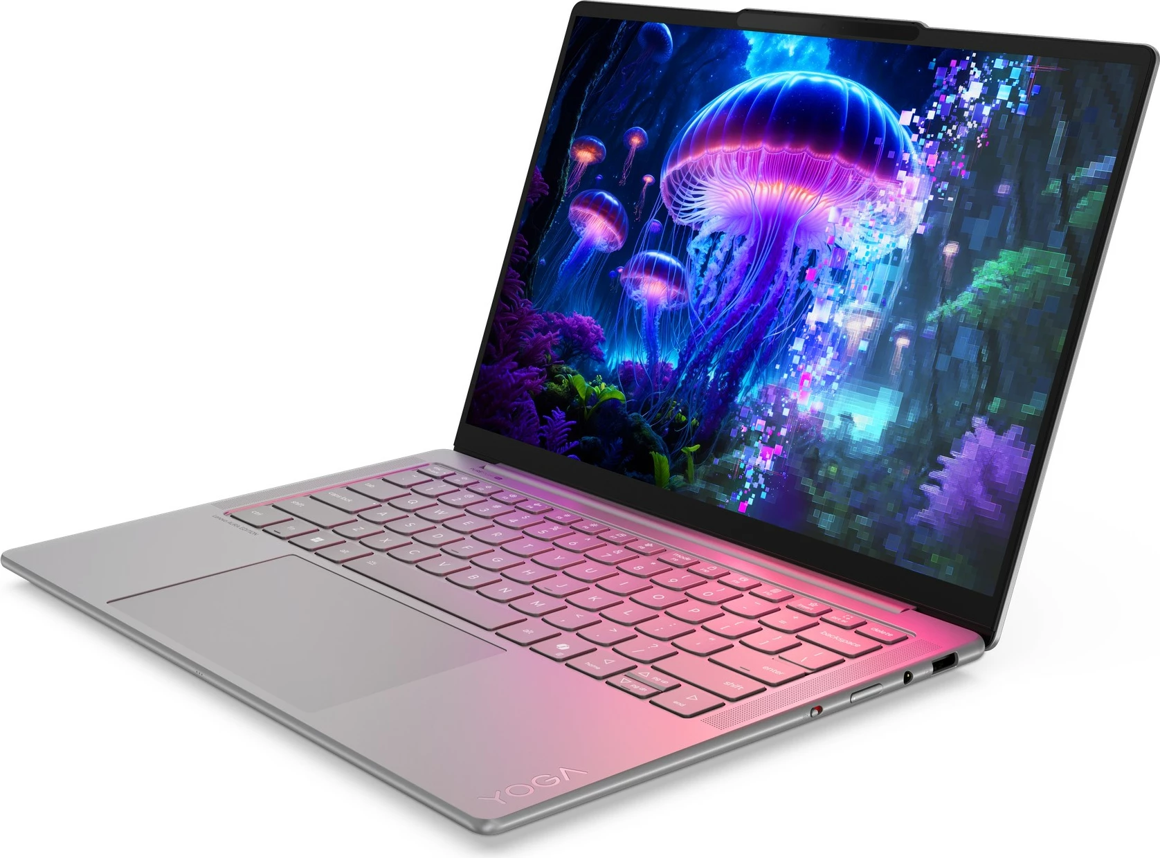 Prenosnik Lenovo Yoga Slim 7 Aura Edition 14ILL10, 14 in, OLED 2.8K, Core Ultra 7, 16GB/512GB SSD, Windows 11, srebrn