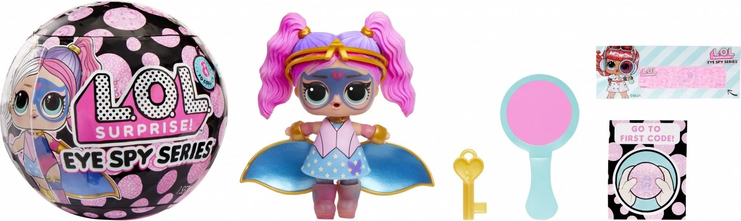 Presenečevalna igrača L.O.L. Surprise Eye Spy Mix lutka, MGA, 542629-EUC, plastika, za deklice, različne barve