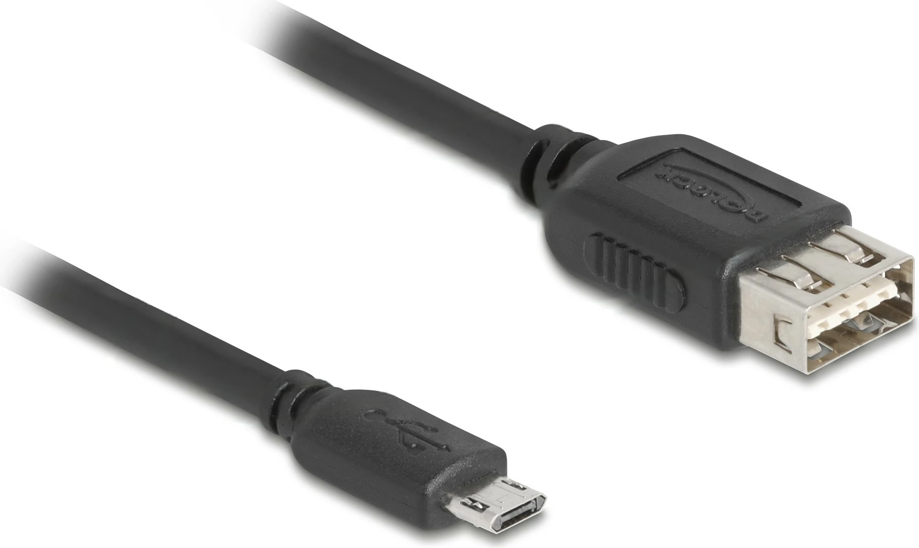 USB kabel DeLOCK EASY USB Micro-B na EASY USB-A, 1 m, črn