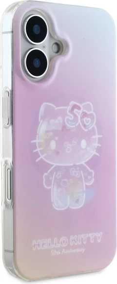 Ovitek Hello Kitty za iPhone 16, MagSafe, roza, 50. obletnica