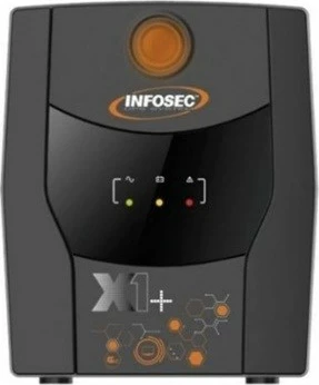 UPS za zaščito Infosec X1+ 1600, 1600VA, 900W, 4x FR/SCHUKO, črn