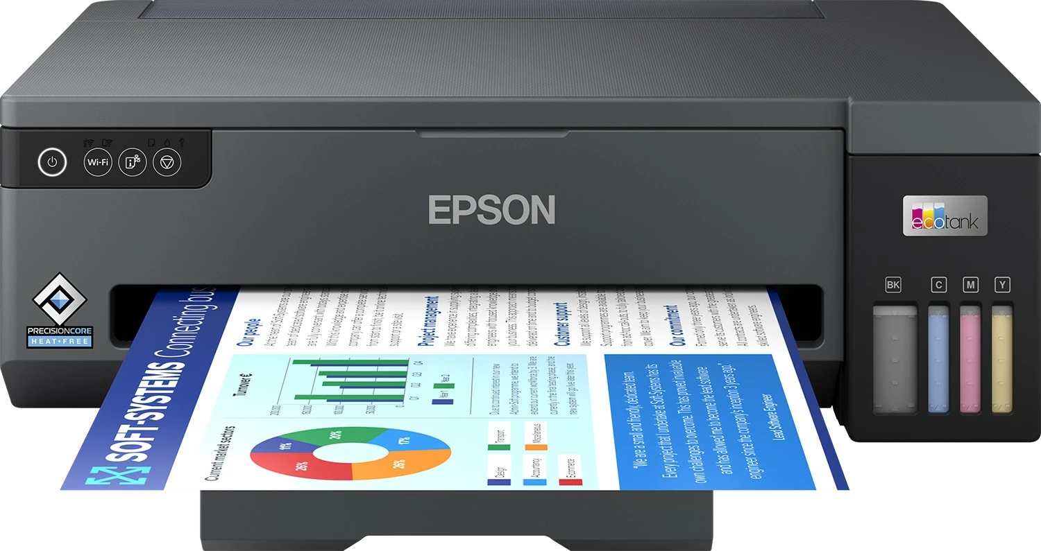 Barvni tiskalnik Epson EcoTank ET-14100, A3, Wi‑Fi, črn