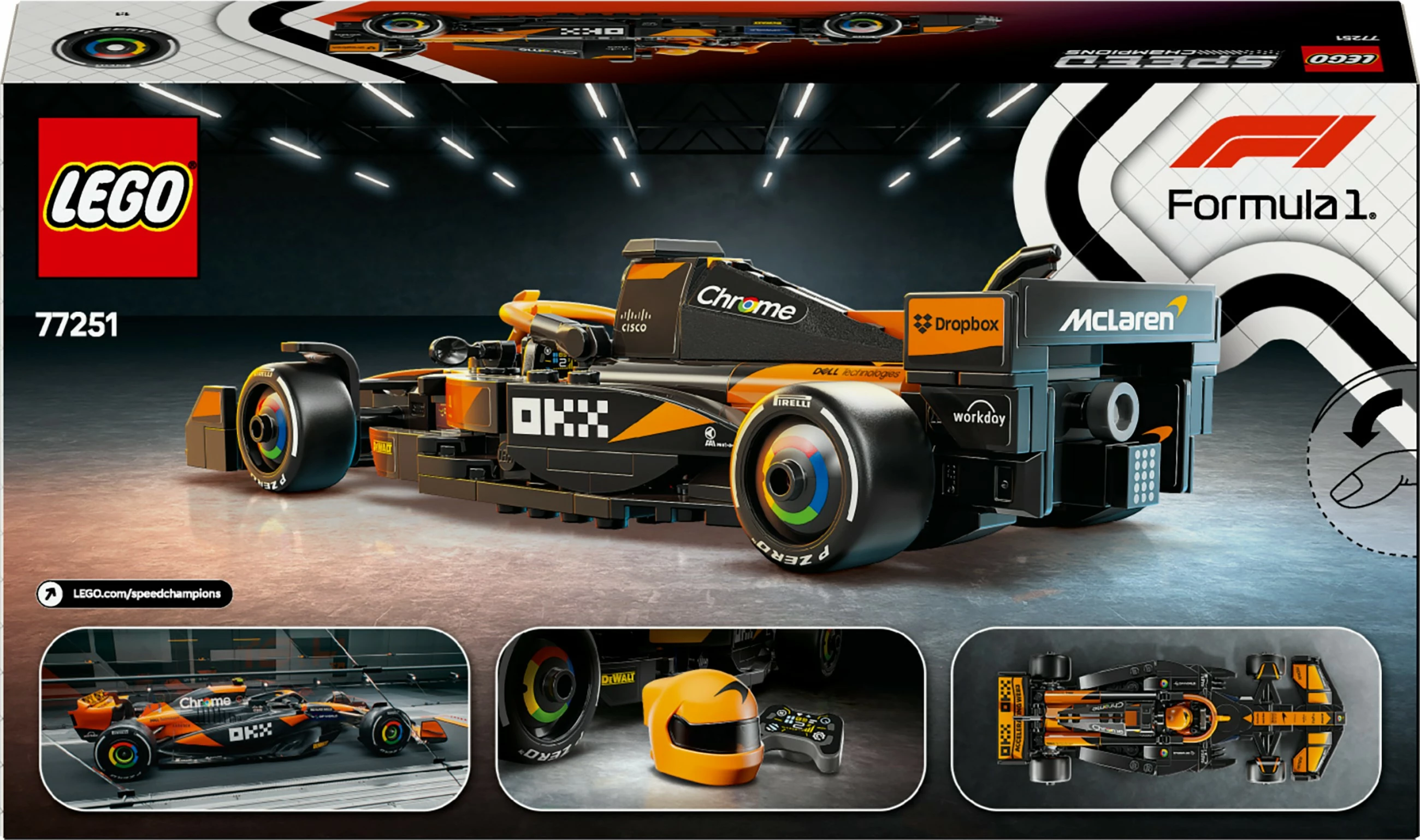 Set gradnje McLaren F1® Team MCL38, 269 kosov, večbarven