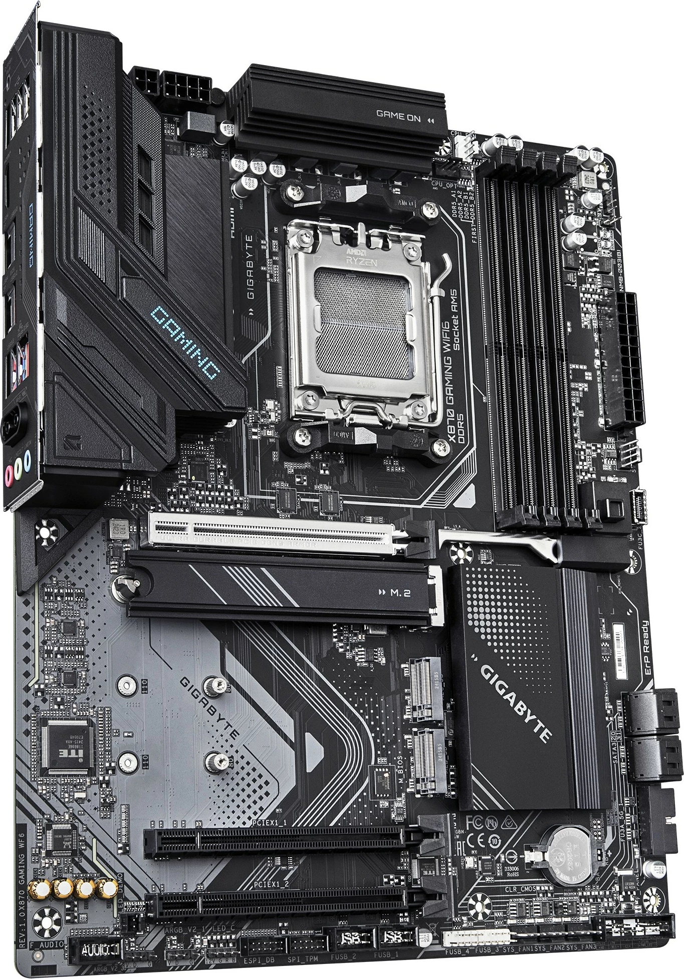 Plošča am GIGABYTE X870 GAMING WIFI6, Socket AM5, AMD Ryzen 9000, DDR5, Wi-Fi 6