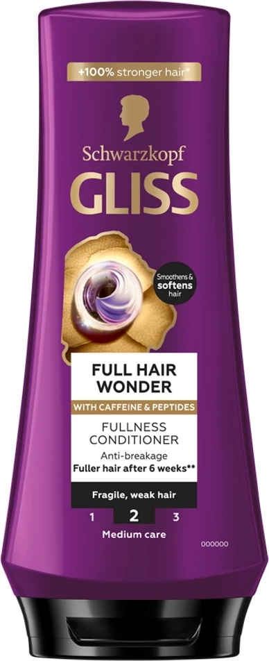 Volumizirajoči regenerator za lase Gliss Full Hair Wonder, 200 ml