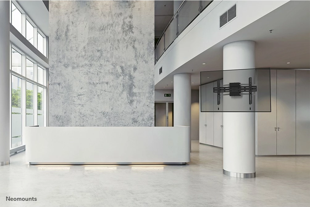 Nosilec za TV na stebriček 40–75 in, Neomounts WL30S-910BL16, fiks, črn