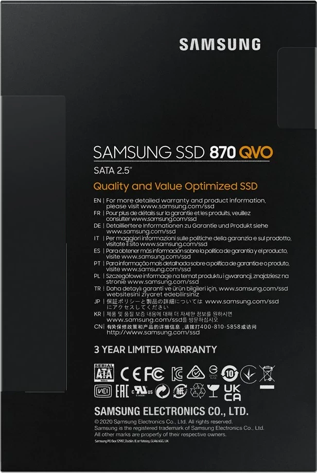 SSD 2TB, 2,5-palčni, siva Samsung MZ-77Q2T0BW