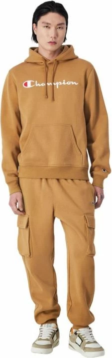 Duks s kapuco, Champion, moški, rjave barve