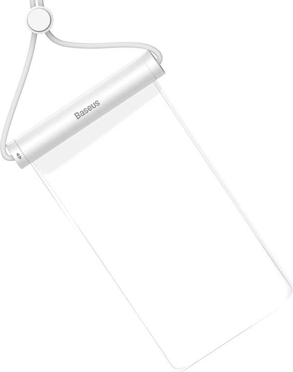 Vodoodporen ovitek za telefon Baseus AquaGlide, s cilindrično zaporo, bel