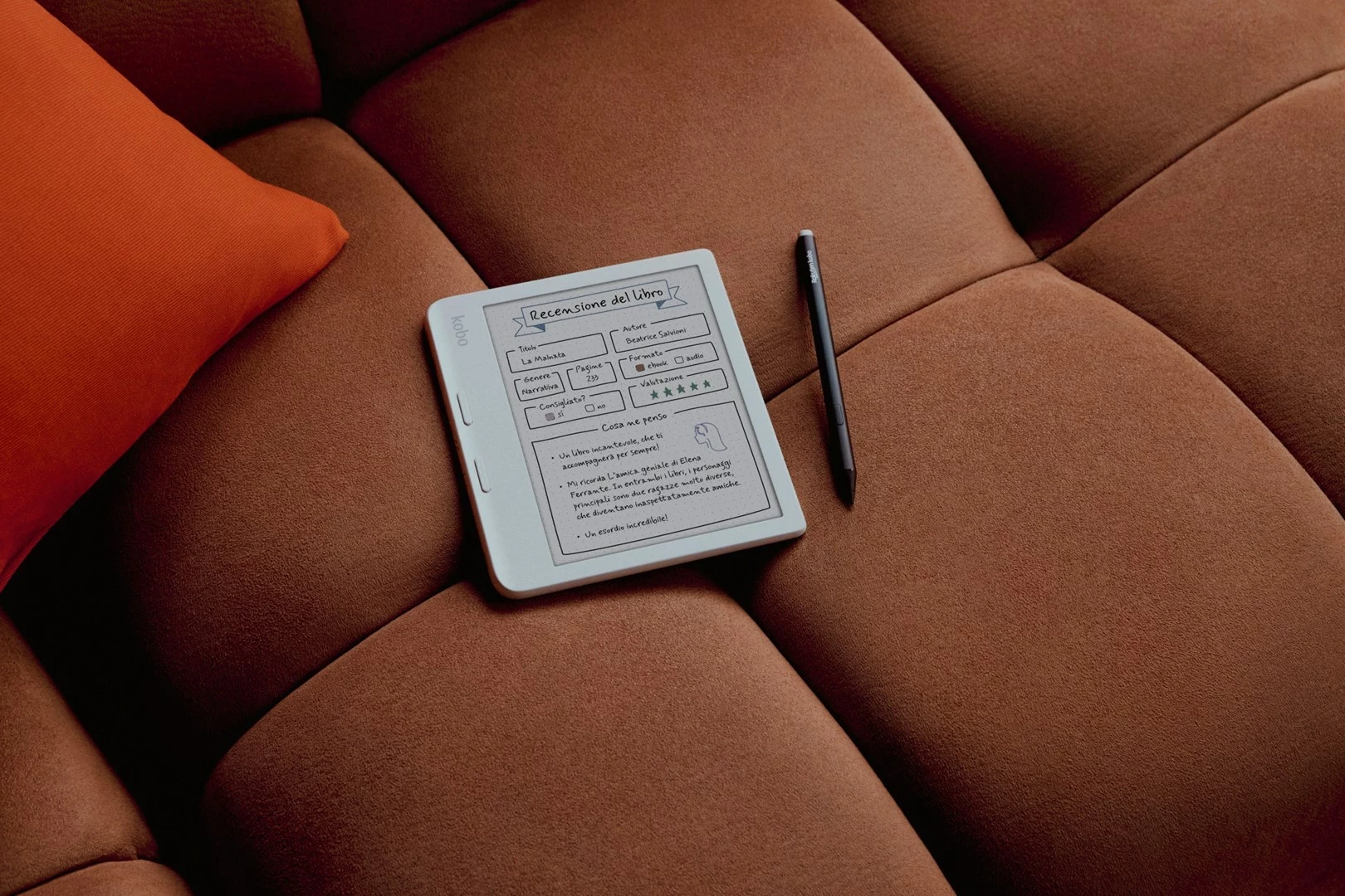 E-bralnik 7" 32 GB Wi‑Fi, Kobo Libra, bel