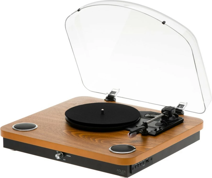 Gramofon Adler AD1914Wood, z Bluetooth, USB, lesene barve