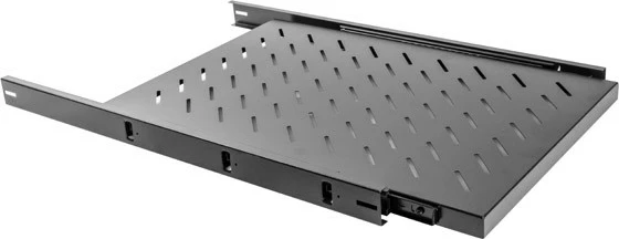 Drsna polica za omaro 19", 1U, 465x750mm, črna Lanberg AK-1011-B