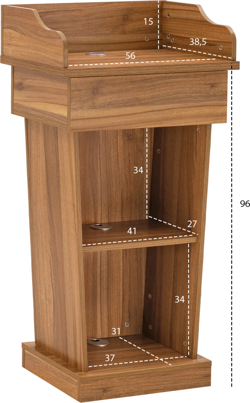 Stojalo za zvočnike Supreme meden hrast FH2378 59,5x40x111 cm