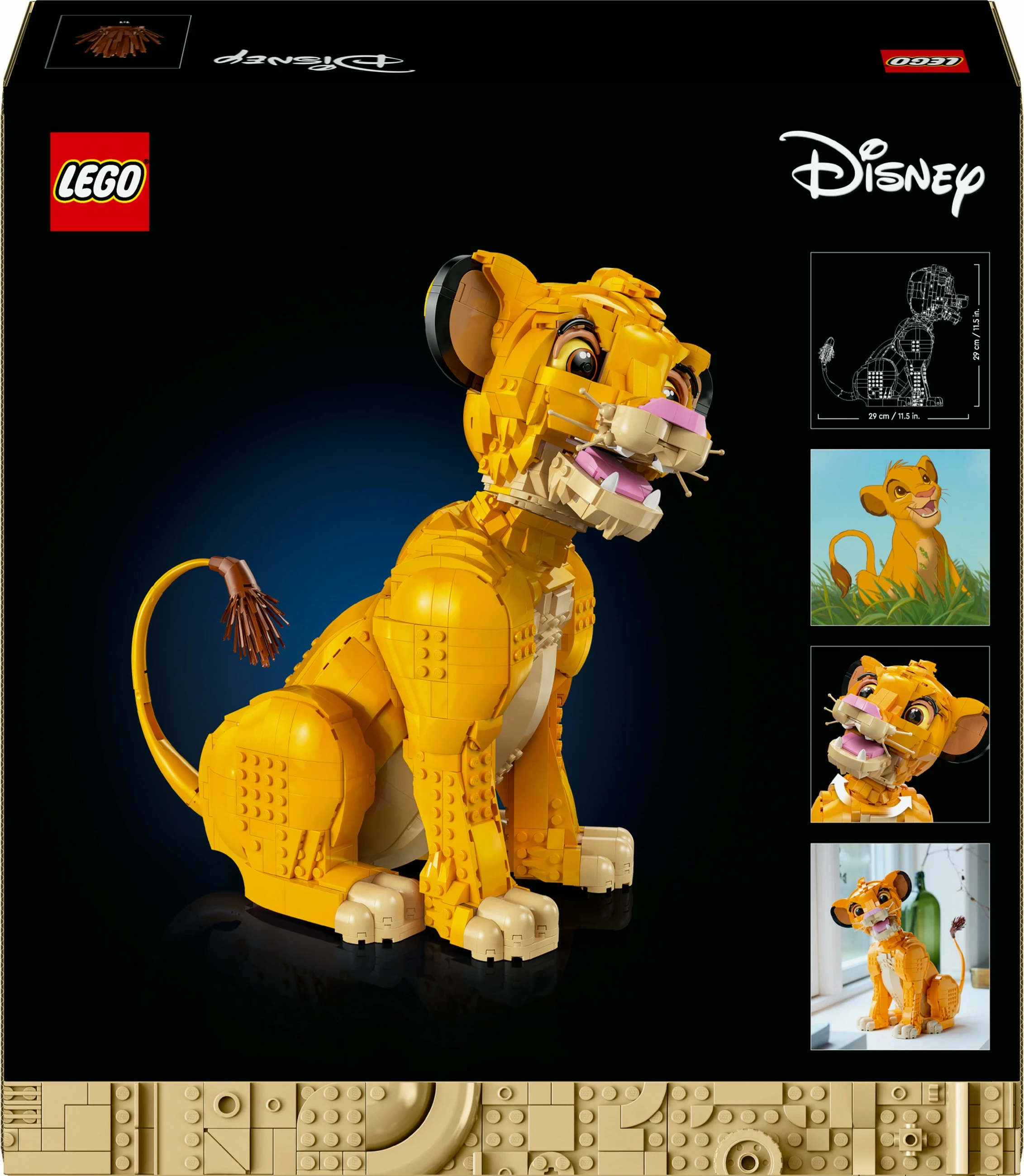 Set za sestavljanje Mlad Simba (The Lion King), LEGO, 1445 kosov, plastika, večbarven