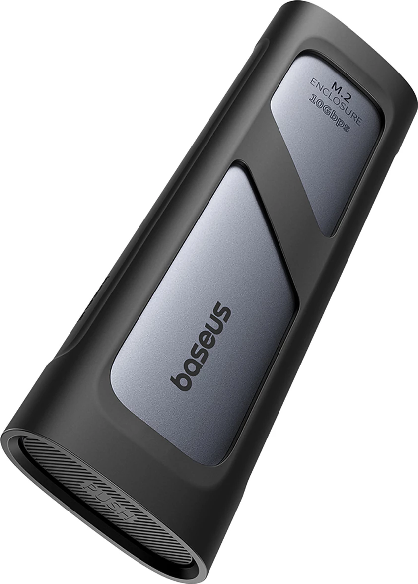 Zunanje ohišje za SSD M.2 NVMe Baseus FlyJoy, 10 Gb/s, sivo
