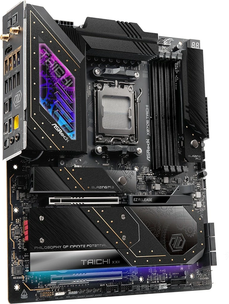 Matična plošča ASRock X870E Taichi, Socket AM5, 4x DDR5, EATX, črna