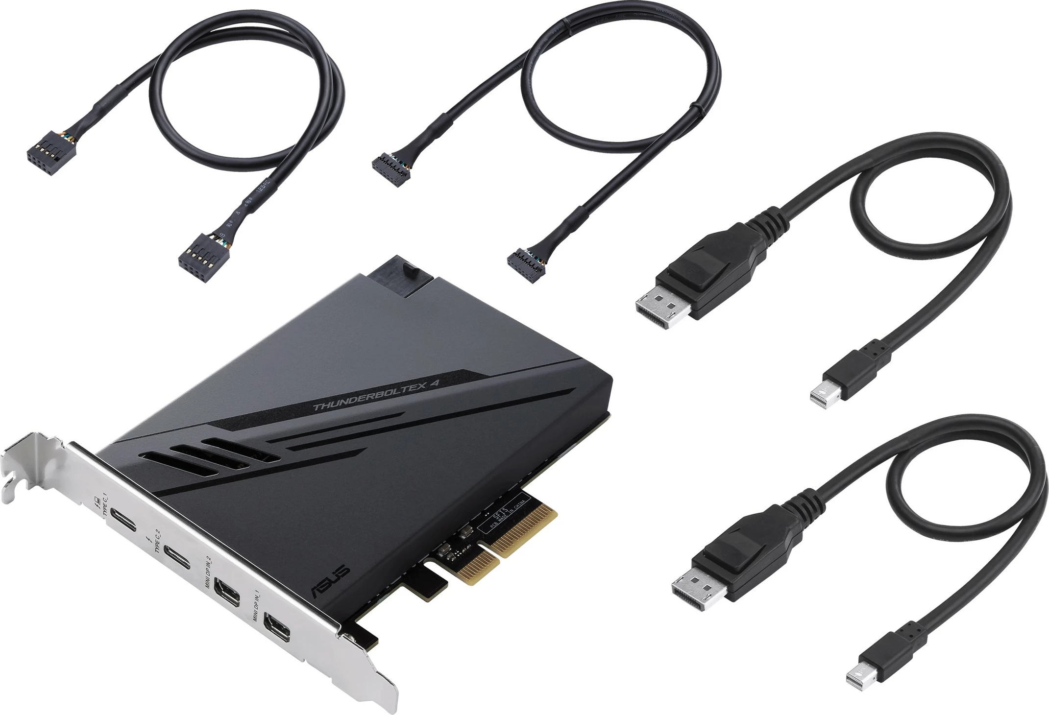 Razširitvena kartica ThunderboltEX 4, PCIe, Thunderbolt 4, USB 3.2 Gen 2, ASUS, črna