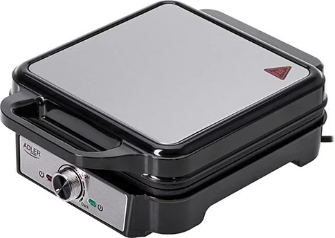 Waffle aparat, Adler AD 3083, 1800 W, srebrn